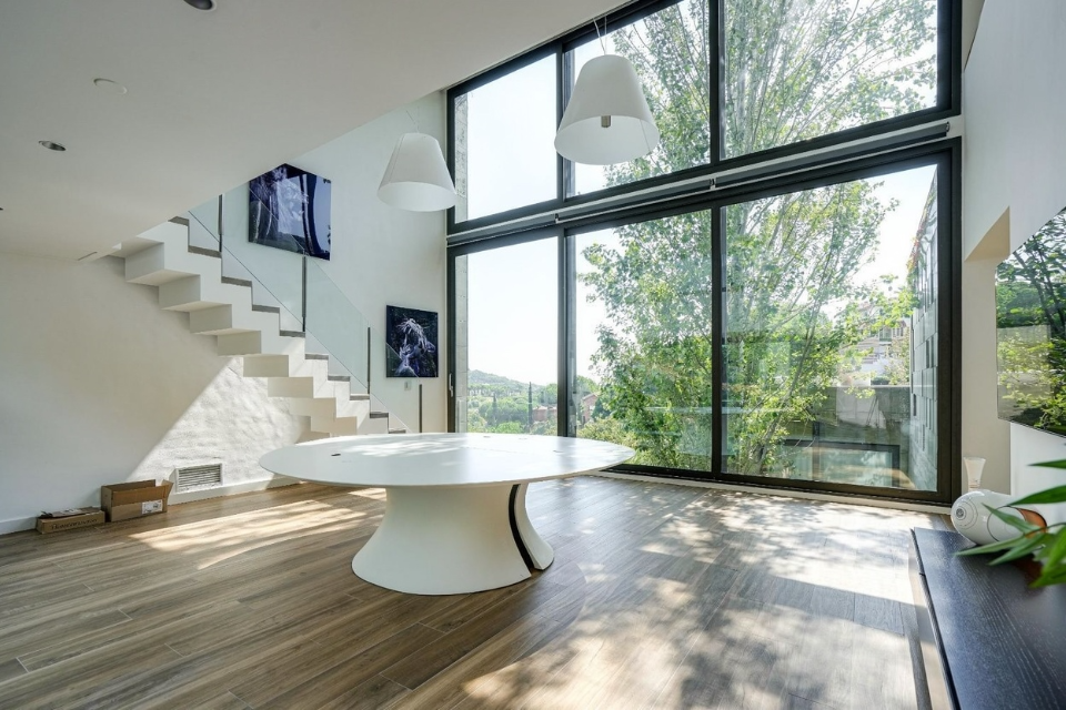Elegant living room in luxury Spanish villa